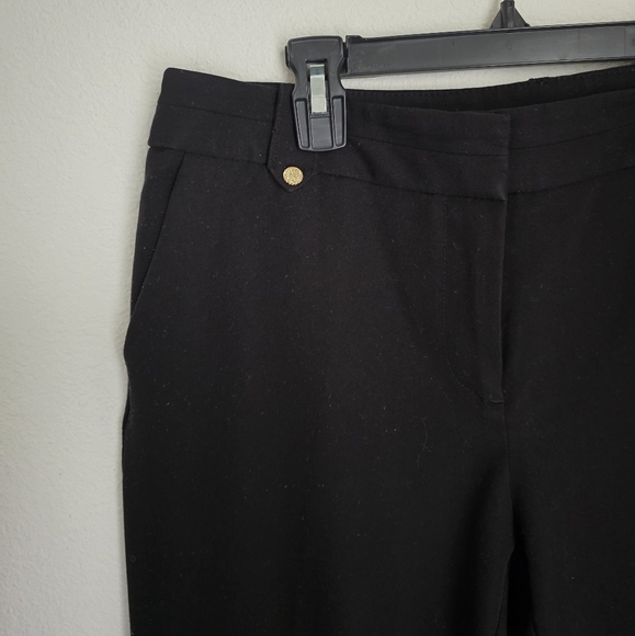 Anne Klein Black Straight Leg Pants Petite Slacks - Picture 2 of 7